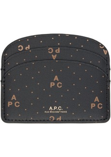 A.P.C. A. P.C. Black Demi-Lune Card Holder