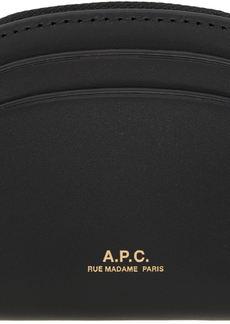 A.P.C. Black Demi-Lune Mini Compact Wallet