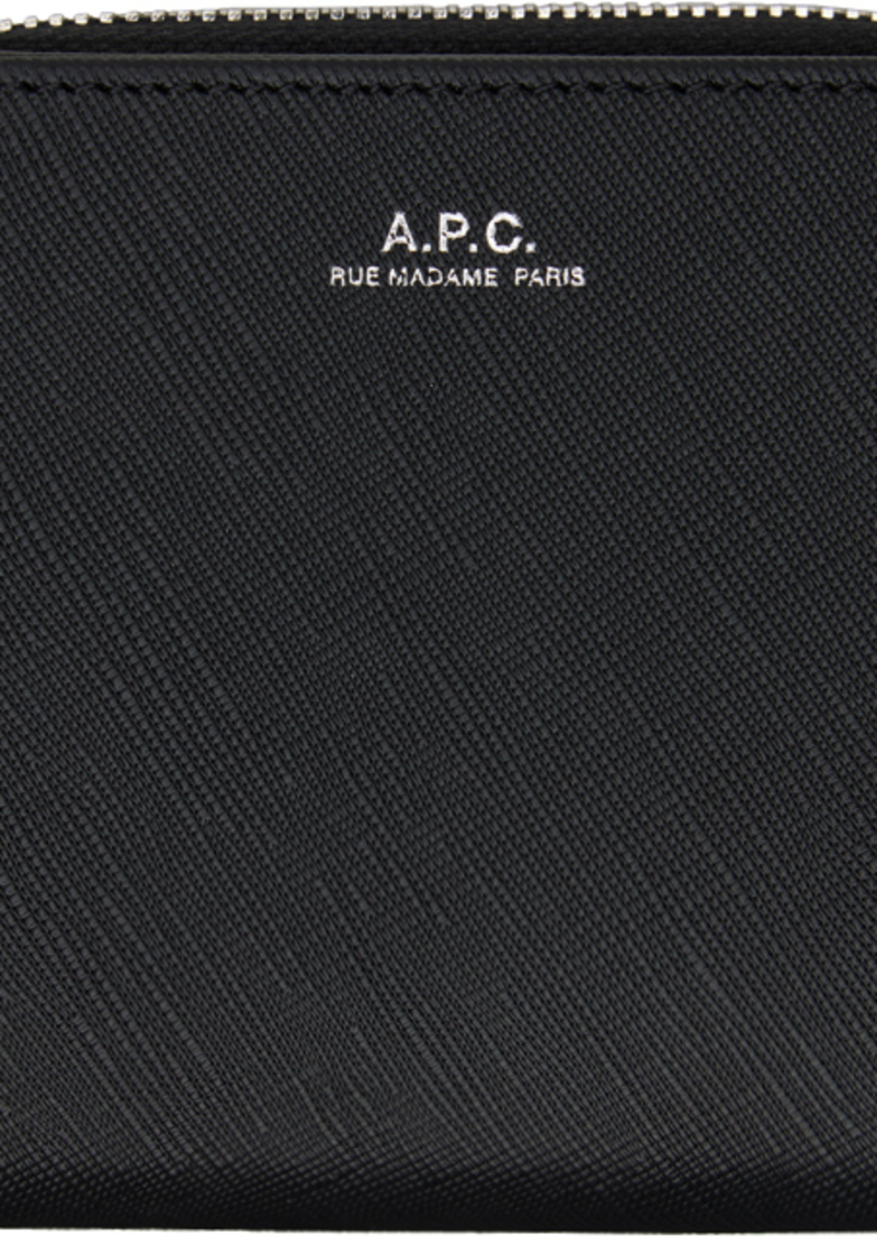 A.P.C. A. P.C. Black Emmanuelle Compact Wallet