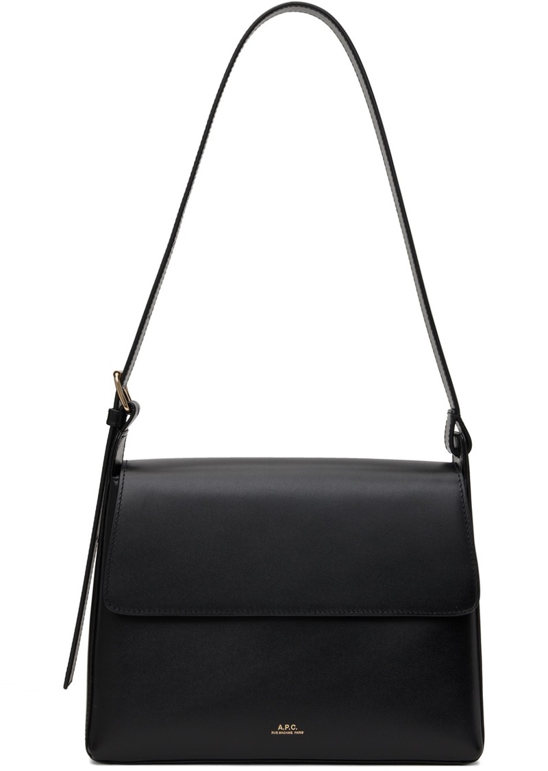 A.P.C. A. P.C. Black Virginie Flap Bag