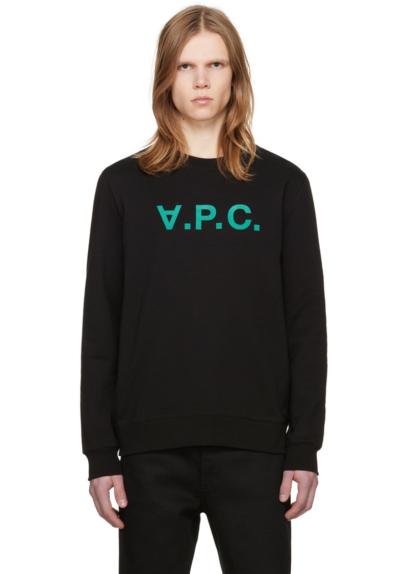A.P.C. Black 'VPC' Sweatshirt