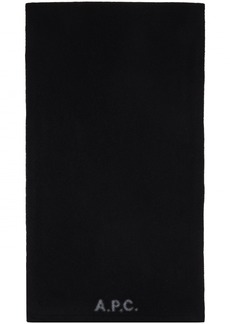 A.P.C. A. P.C. Black William Scarf