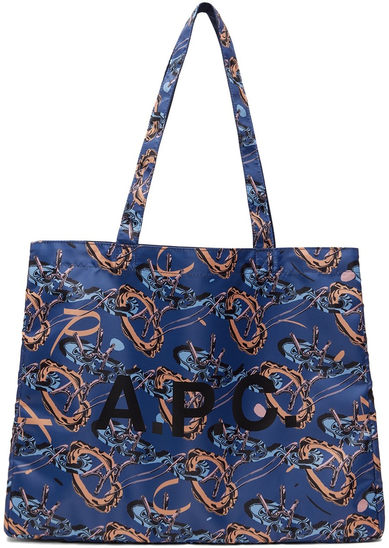 A.P.C. A. P.C. Blue Brain Dead Edition Diane Reversible Tote