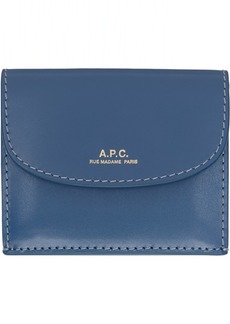 A.P.C. Blue Genève Trifold Wallet