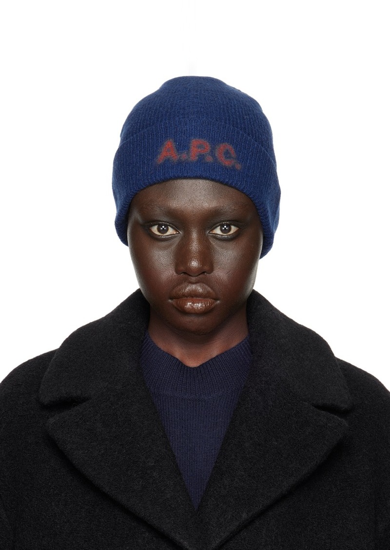 A.P.C. A. P.C. Blue Harry Beanie