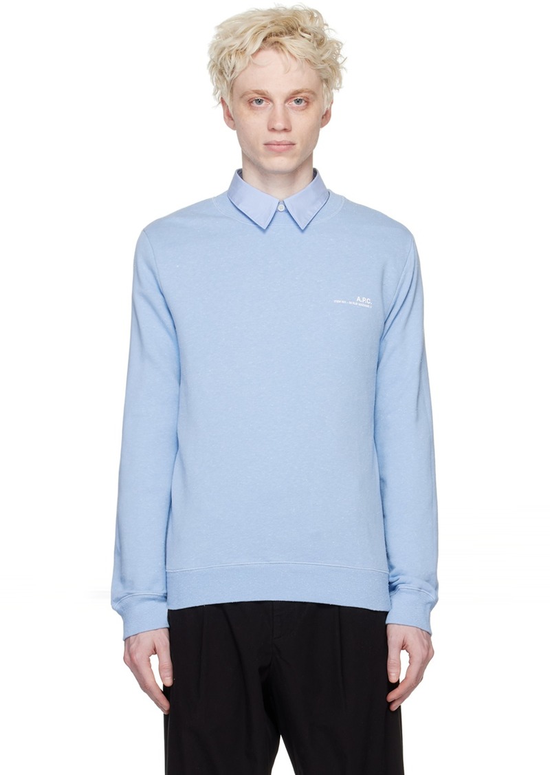 A.P.C. A. P.C. Blue Item Sweatshirt