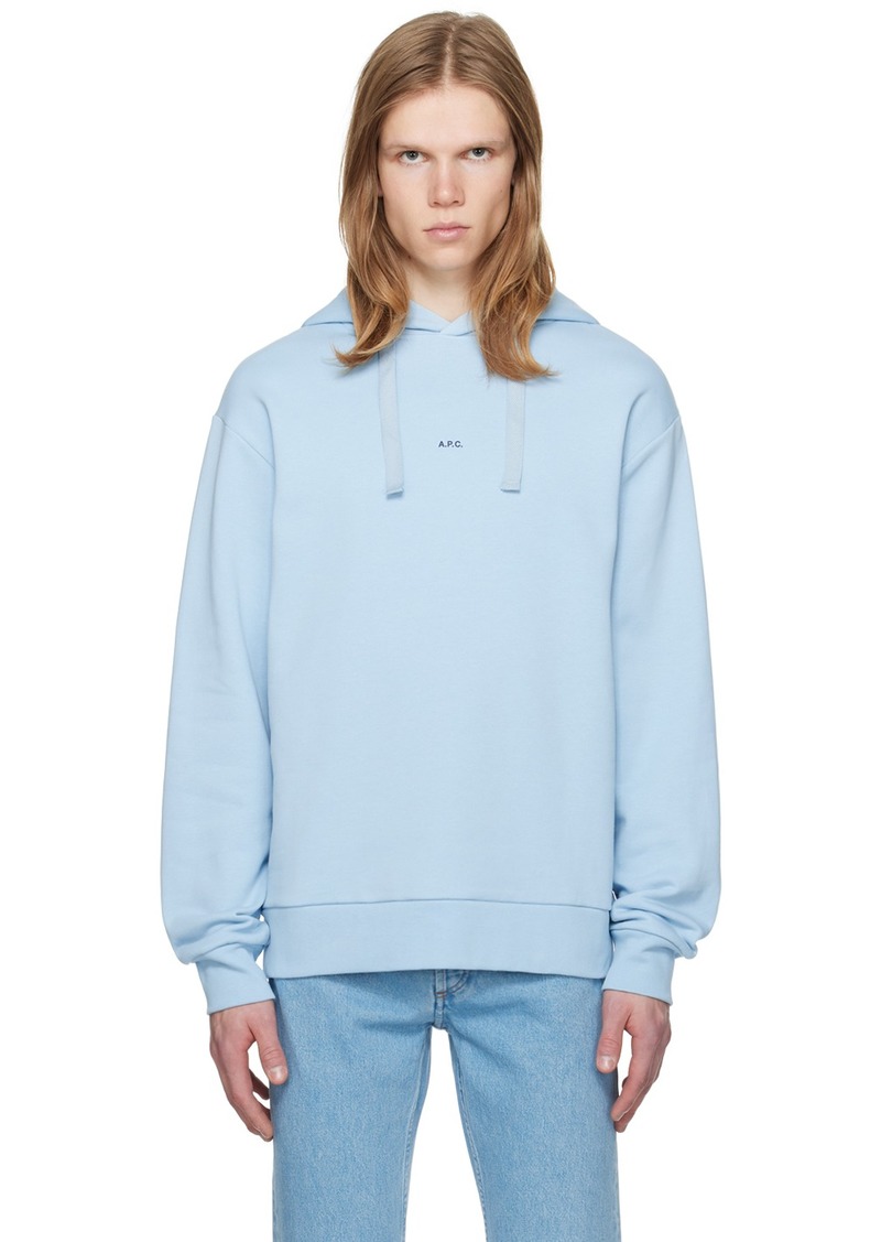 A.P.C. A. P.C. Blue Larry Hoodie