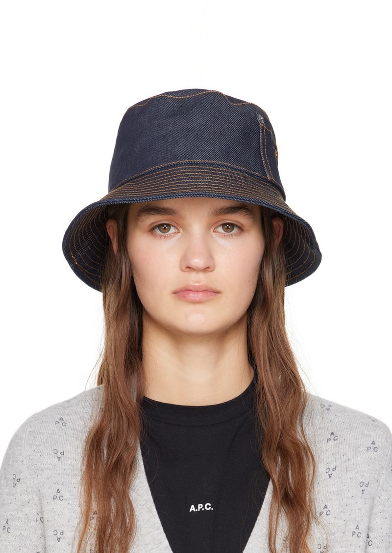 A.P.C. A. P.C. Blue Thais Bucket Hat