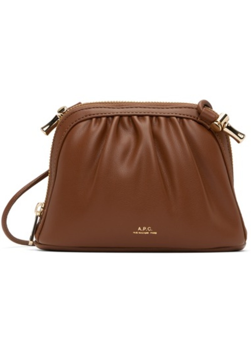 A.P.C. A. P.C. Brown Ninon Small Drawstring Bag