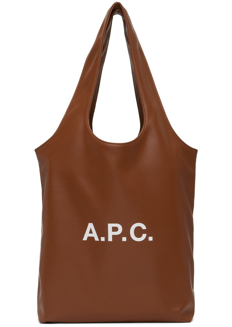 A.P.C. A. P.C. Brown Ninon Small Tote