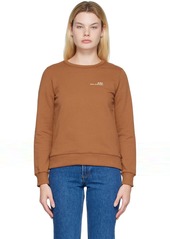 A.P.C. Brown Printed Sweatshirt