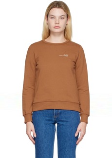 A.P.C. A. P.C. Brown Printed Sweatshirt