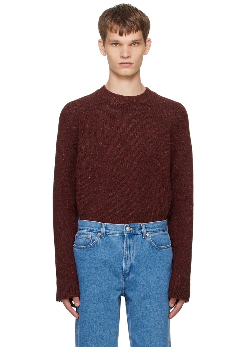 A.P.C. A. P.C. Burgundy Harris Sweater