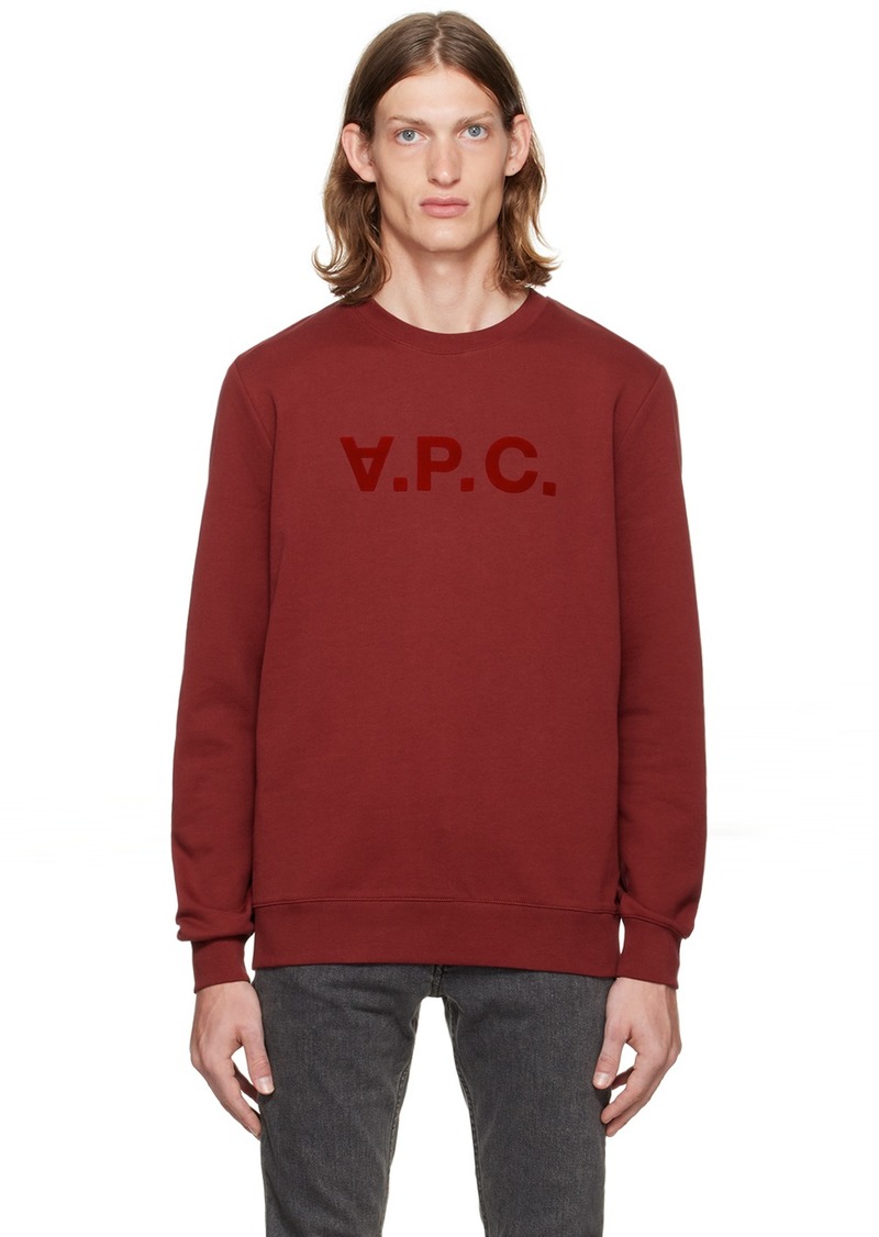 A.P.C. A. P.C. Burgundy VPC Sweatshirt