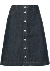 A.P.C. buttoned denim skirt