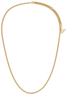 A.P.C. Gold Logo A Necklace