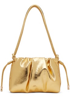 A.P.C. Gold Ninon Mini Shoulder Bag