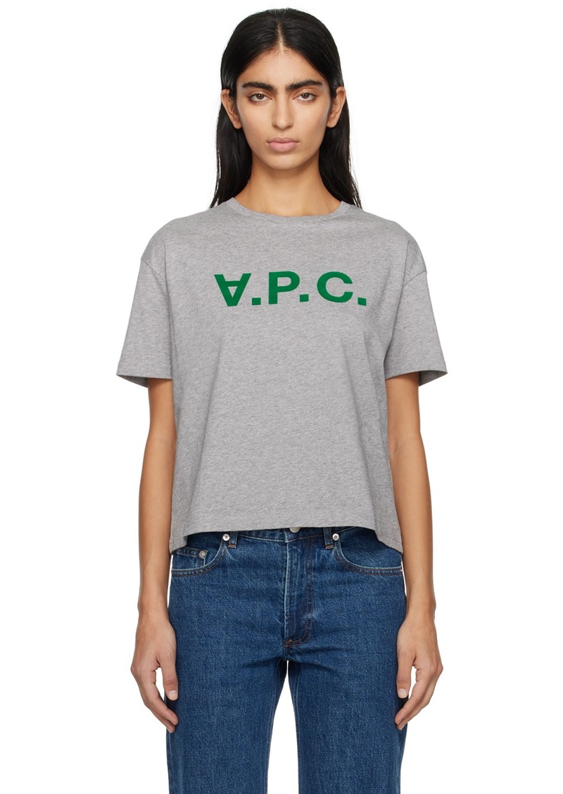 A.P.C. A. P.C. Gray Ana T-Shirt