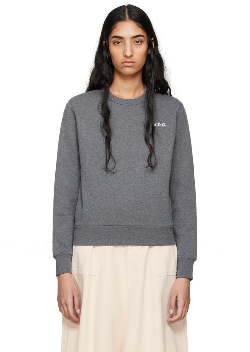 A.P.C. A. P.C. Gray Boxy Petit 'VPC' Sweatshirt