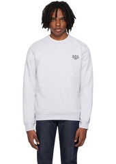 A.P.C. Gray Item Sweatshirt