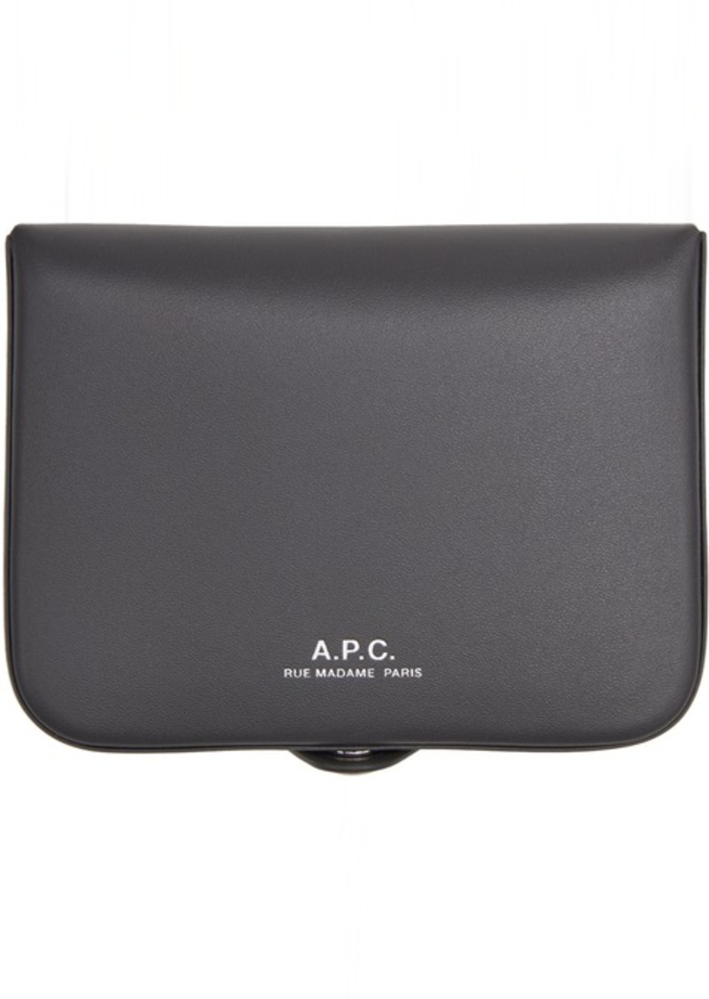 A.P.C. A. P.C. Gray Josh Card Holder