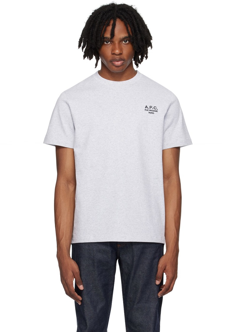 A.P.C. Gray Raymond T-Shirt