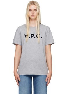 A.P.C. A. P.C. Gray Standard Grand 'V. P.C.' T-Shirt