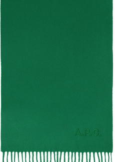 A.P.C. Green Ambroise Scarf