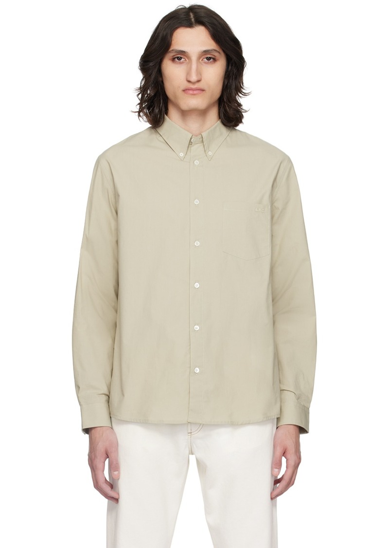 A.P.C. A. P.C. Green Edouard Shirt