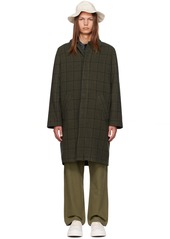 A.P.C. Green Spread Collar Coat