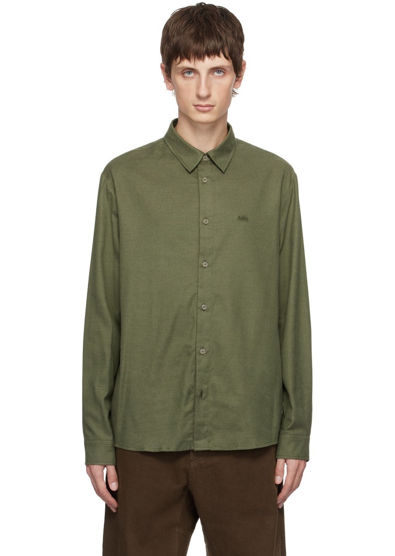 A.P.C. A. P.C. Green Vincent Shirt