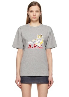 A.P.C. Grey Lunar New Year Johnson T-Shirt
