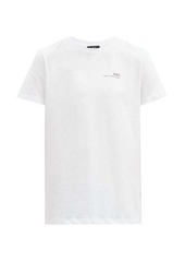 A.P.C. Logo-print cotton-jersey T-shirt