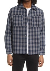 A.P.C. Marco Plaid Jacket in Dark Navy at Nordstrom