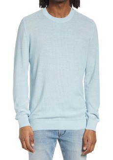 A.P.C. Men's Christian Solid Crewneck Sweater in Iab Bleu Clair at Nordstrom