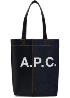 A.P.C. A. P.C. Navy & Black Axel N/S Tote