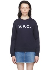 A.P.C. Navy Cotton Sweatshirt