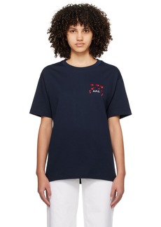 A.P.C. Navy Hearts T-Shirt
