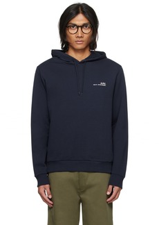 A.P.C. A. P.C. Navy Item H Hoodie