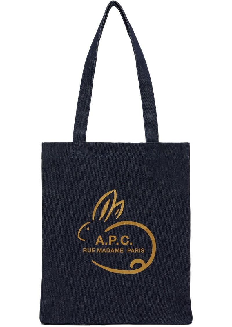 A.P.C. A. P.C. Navy Lunar New Year 2023 Lou Tote