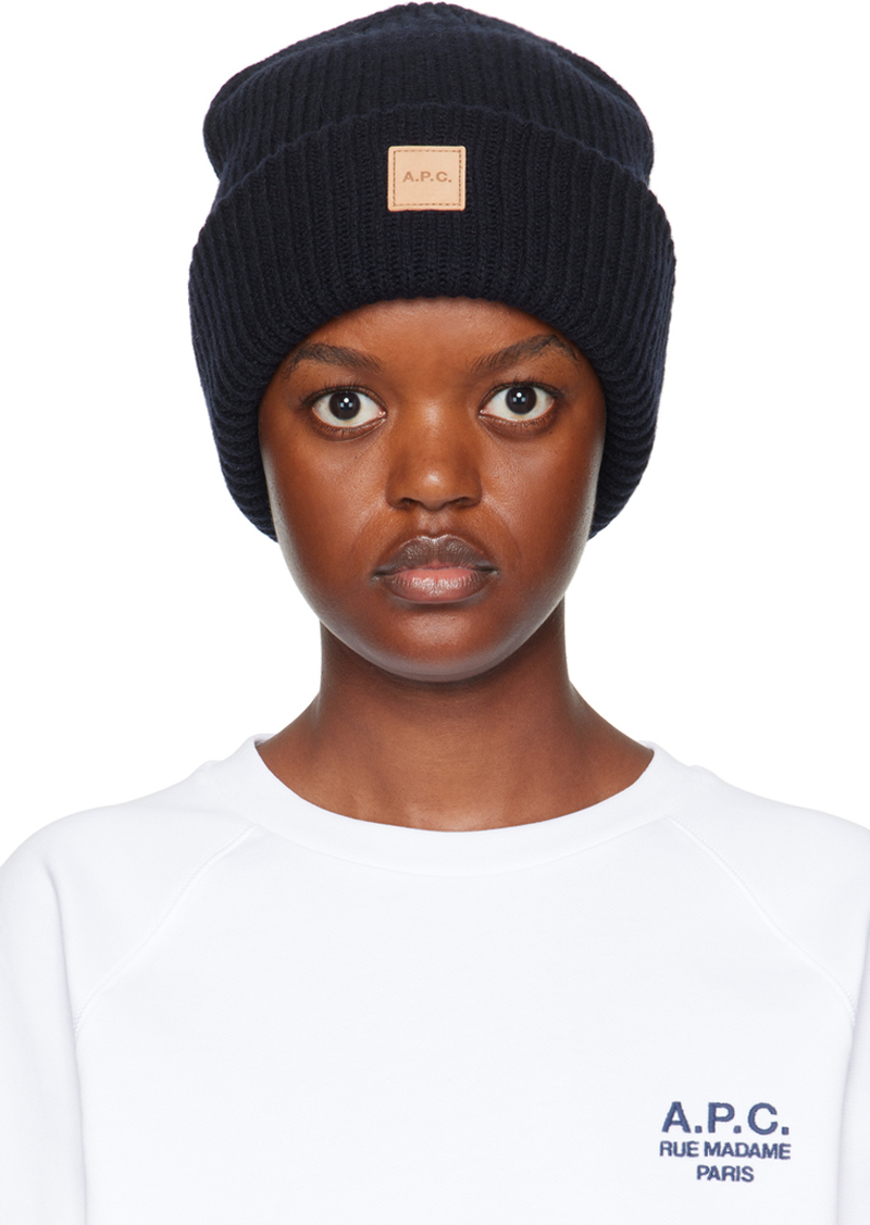 A.P.C. A. P.C. Navy Michele Beanie