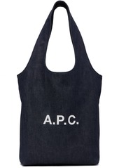 A.P.C. A. P.C. Navy Ninon Small Tote