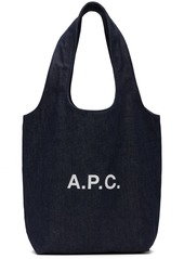 A.P.C. A. P.C. Navy Ninon Small Tote