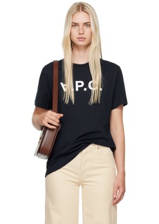 A.P.C. A. P.C. Navy Standard Grand 'V. P.C.' T-Shirt