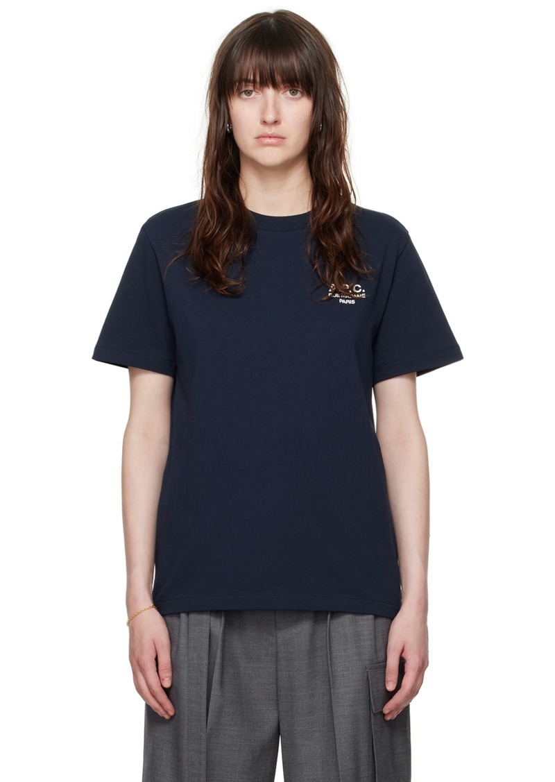 A.P.C. A. P.C. Navy Standard 'Rue Madame' T-Shirt