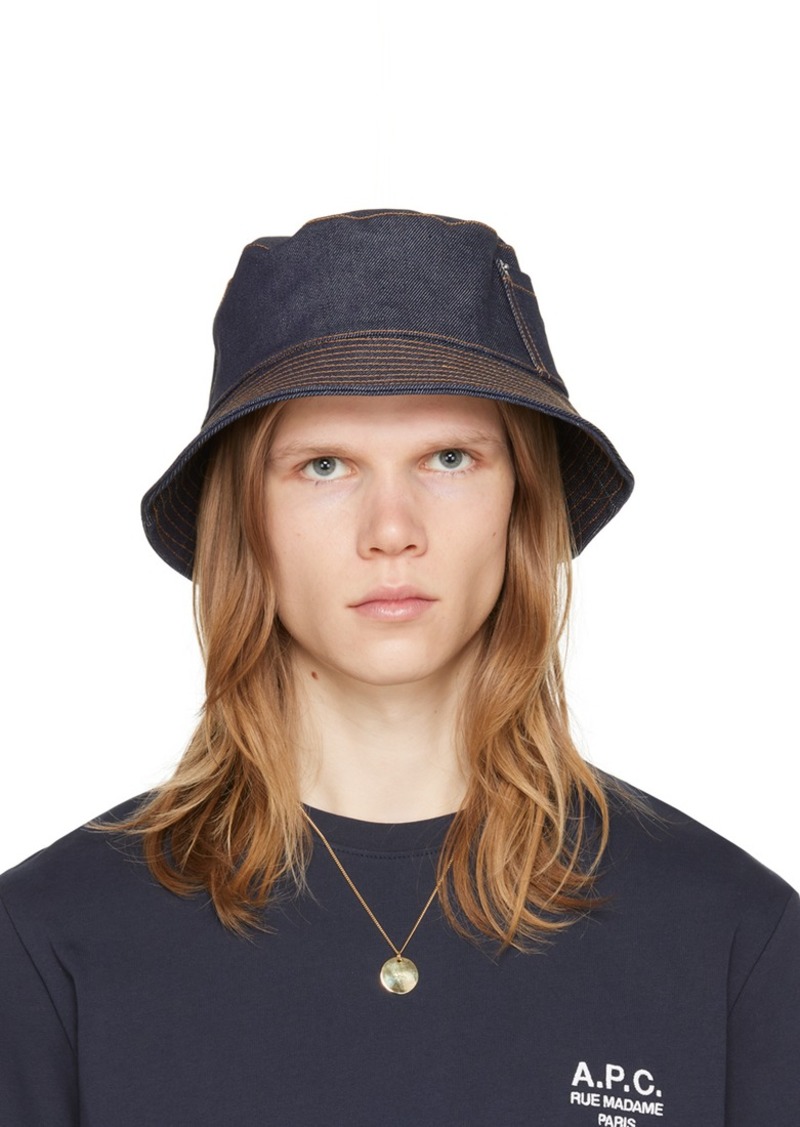 A.P.C. A. P.C. Navy Thais Bucket Hat