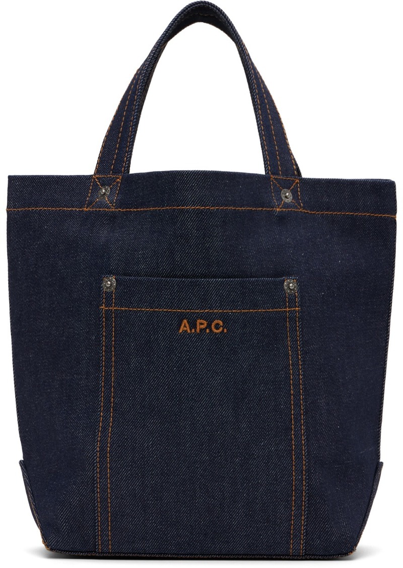 A.P.C. A. P.C. Navy Thais Mini Tote