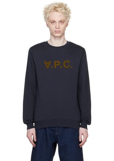 A.P.C. Navy 'VPC' H Sweatshirt