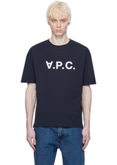 A.P.C. Navy 'VPC' T-Shirt