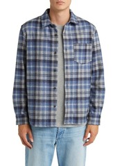 A.P.C. A. P.C. New Valerian Plaid Wool Blend Flannel Button-Up Shirt